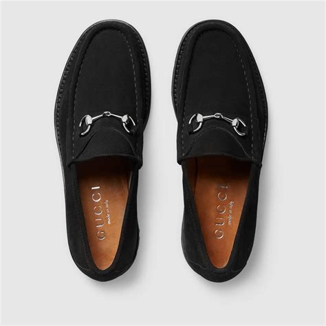 gucci black loafers men|Gucci men's suede loafers.